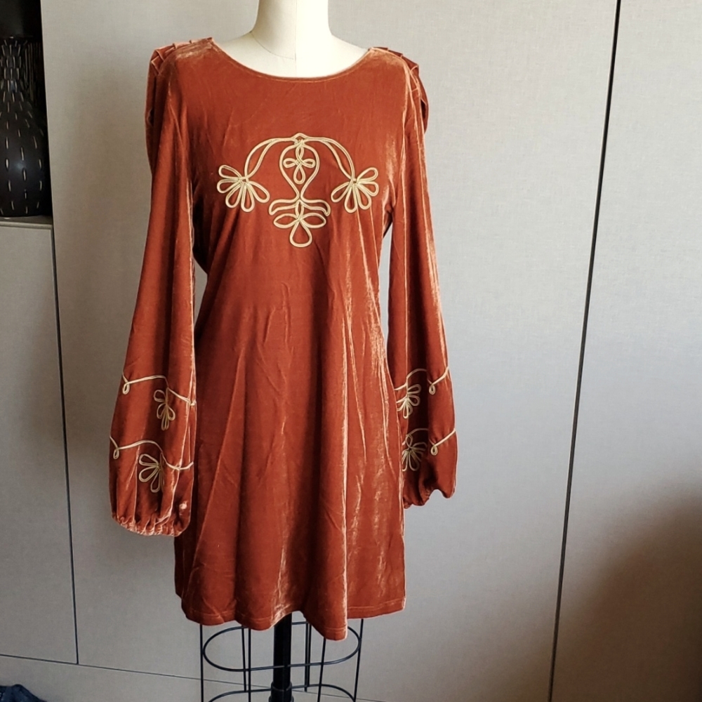 Incredible Nine Lives Bazaar Velvety Dress